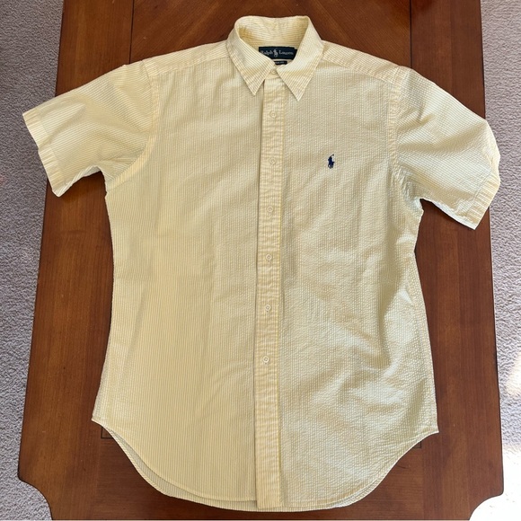 Ralph Lauren Other - Ralph Lauren Men’s Classic Fit Button Down Seersucker Short Sleeve Size Medium